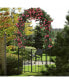 Фото #2 товара Garden Arch Arbor Trellis with Gate 7.5 ft Patio Archway Pergola for Wedding