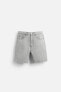 Basic denim bermuda shorts