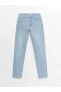 Фото #1 товара Jeans Straight Fit Kadın Jean Pantolon