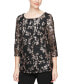 Фото #1 товара Embroidered Sequin 3/4-Sleeve Top