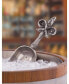 Stainless Steel Ice, Utility Scoop with Solid Pewter "Fleur De Lis" Handle