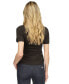 ფოტო #2 პროდუქტის MICHAEL Women's Faux-Leather Trimmed Polo