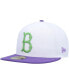 Men's White Brooklyn Dodgers Side Patch 59FIFTY Fitted Hat