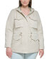 ფოტო #1 პროდუქტის Plus Size Zip-Front Long-Sleeve Hooded Jacket