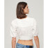 ფოტო #2 პროდუქტის SUPERDRY Ibiza Lace Trim sleeveless T-shirt