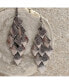 Фото #3 товара Women's Rhombus Drop Earrings