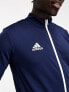 adidas Football zip jacket in navy