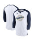 Фото #1 товара Men's White, Navy San Diego Padres Rewind 3/4-Sleeve T-shirt
