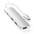 Фото #1 товара Satechi Aluminium Type-C Slim Mullti-Port Adapter 4K"Silber USB-C 4 in 1