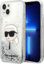 Фото #1 товара Karl Lagerfeld Etui Karl Lagerfeld KLHCP14MLNKHCH Apple iPhone 14 Plus srebrny/silver hardcase Glitter Karl Head