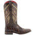 Фото #1 товара Ferrini Jesse Alligator Embroidery Square Toe Cowboy Womens Brown Dress Boots 9