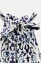 Фото #11 товара Платье с принтом и горловиной халтер — zw collection ZARA