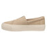 Фото #3 товара TOMS Fenix Slip On Platform Womens Beige Sneakers Casual Shoes 10020150T-101