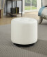 Ian Contemporary Style Round Ottoman