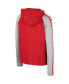 Big Boys Crimson Indiana Hoosiers Ned Raglan Long Sleeve Hooded T-shirt