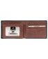 Casablanca Collection Men's RFID Secure Center Billfold with Removable Left Wing Passcase