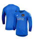 Фото #1 товара Men's Blue Houston Dynamo FC 2023 Goalkeeper Long Sleeve Replica Jersey