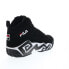 Fila MB 1VB90140-014 Mens Black Synthetic Athletic Basketball Shoes