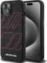 Mercedes AMG AMHMP15S23SSPK iPhone 15 / 14 / 13 6.1" czarny/black hardcase Silicone Large Rhombuses Pattern MagSafe