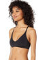 Skin 168255 Womens The Selby Bikini Top Swimwear Solid Black Size Small