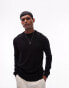 Topman essential crew neck in black