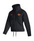 Фото #3 товара Куртка-свитшот Adidas женская Black Chicago Blackhawks Sherpa Half-Zip