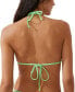 Фото #2 товара Women's Slider Triangle Bikini Top