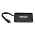 Фото #3 товара Tripp U444-T6N-H4GUBC USB-C Multiport Adapter - 4K HDMI - USB-A - GbE - Self-Storing Cable - 100W PD Charging - Black - 3840 x 2160 pixels