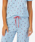 Women's 2-Pc. Cropped Short-Sleeve Pajamas Set