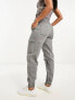 New Look cargo cuffed trouser in grey