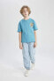 Erkek Çocuk T-shirt C3171a8/tr127 Turquoıse