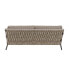 Garden sofa Rebecca Black Light brown Aluminium 206 x 83 x 74 cm