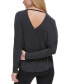 Women's Oversized Scoop-Neck V-Back Top