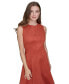 Women's Star-Seamed Sleeveless Midi Dress