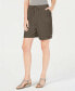 Фото #1 товара Шорты женские Karen Scott Lisa Pull On Short Comfort Waist Drawstring Portobello XS