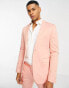 Devils Advocate super skinny suit jacket in peach