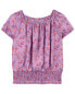 Kid Floral Print Smocked Top 4