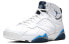 Кроссовки мужские Jordan Air Jordan 7 Retro French Blue (2015) - бело-синие 45 - фото #3