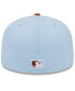 ფოტო #3 პროდუქტის Men's Light Blue/Brown San Francisco Giants Spring Color Basic Two-Tone 59Fifty Fitted Hat