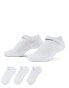 Фото #1 товара Nike Training Everyday Cushioned 3 pack trainer socks in white