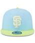 ფოტო #3 პროდუქტის Men's Light Blue, Neon Green San Francisco Giants Spring Basic Two-Tone 9FIFTY Snapback Hat
