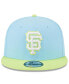 Men's Light Blue, Neon Green San Francisco Giants Spring Basic Two-Tone 9FIFTY Snapback Hat