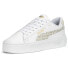 Фото #2 товара Puma Smash V3 Laser Cut Platform Lace Up Womens White Sneakers Casual Shoes 389