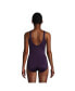 Women's Mastectomy Scoop Neck Soft Cup Tugless Sporty One Piece Swimsuit