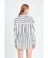 ფოტო #3 პროდუქტის Women's Wide Stripe Shirt