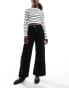 Фото #2 товара Mango wide leg jeans in black