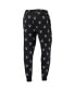 ფოტო #4 პროდუქტის Men's Black Brooklyn Nets Allover Logo Jogger Pants