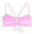 Juniors' Ruffle Bralette Bikini Top - Xhilaration™ Orchid Pink size L 8-10