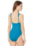 Kenneth Cole NY Women's Cross Strappy Front One Piece Swimsuit Size L 183667