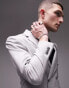 Фото #10 товара Пиджак man Grey Fishbone Groom Suit Coat